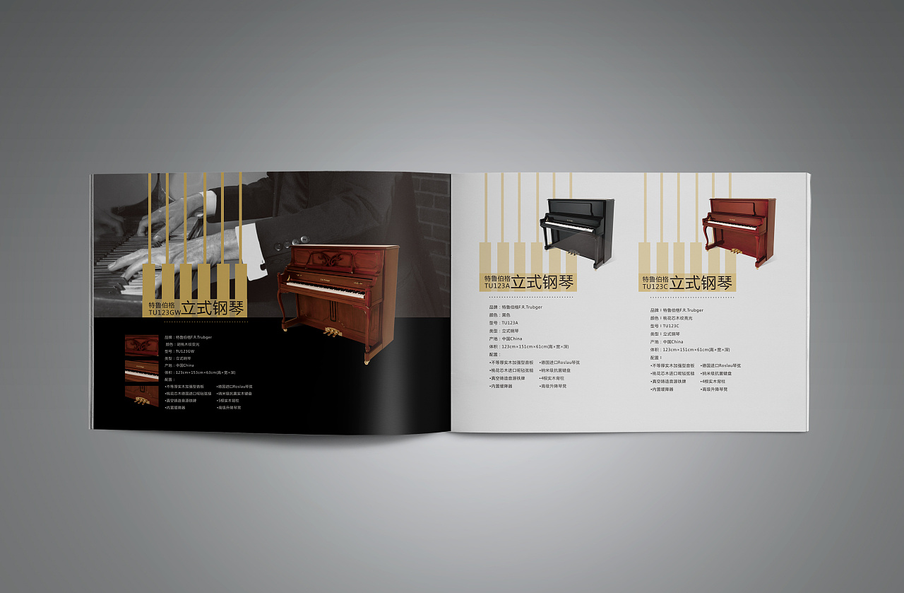 F.R.Trubgor钢琴产品画册设计